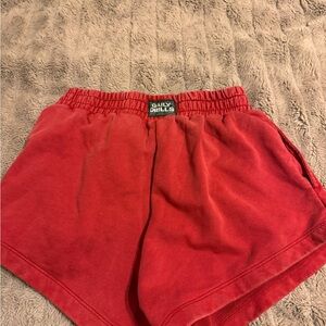 Daily Drills Vibrant Red Lounge Shorts